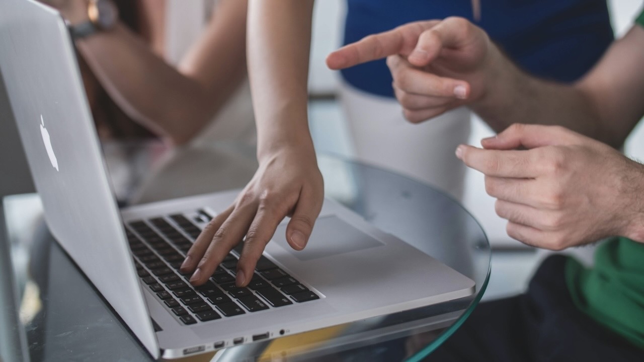 Person trying to develop a new skill by trying something different